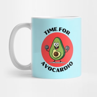 Time For Avocardio | Avocado Pun Mug